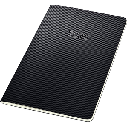 sigel Taschenkalender Conceptum 2026, ca. DIN A5, schwarz
