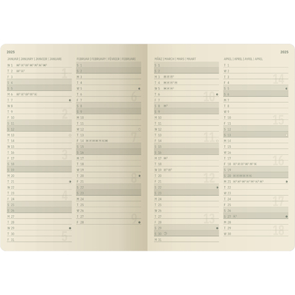 sigel Taschenkalender Conceptum 2026, ca. DIN A6, schwarz