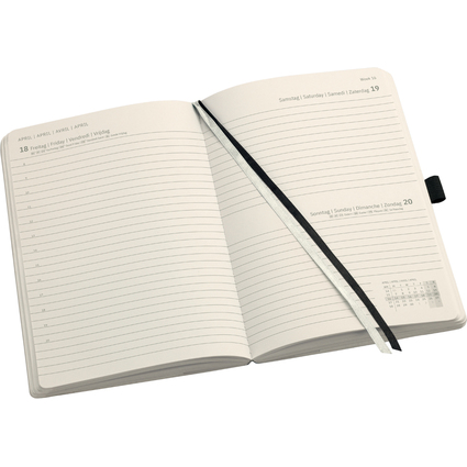 sigel Buchkalender Conceptum 2026, ca. DIN A5, schwarz