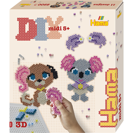 Hama Bgelperlen midi "Tier Salon", Geschenkpackung, 3D