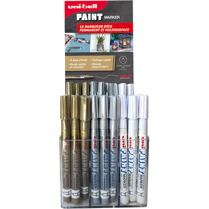 uni-ball Permanent-Marker PAINT PX21, 60er Display
