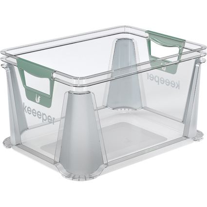 keeeper Aufbewahrungsbox "luis", 20 Liter, transparent