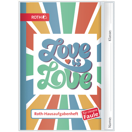 ROTH Hausaufgabenheft Teens fr clevere Faule "Love"