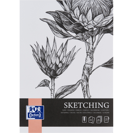 Oxford Art Skizzenblock "Sketching", DIN A4, 120 g/qm
