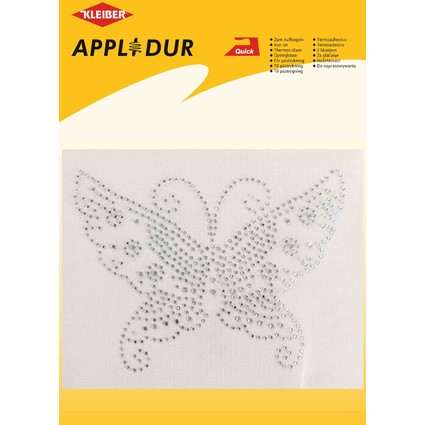 KLEIBER Strass-Applikation XL "Schmetterling", 140 x 100 mm