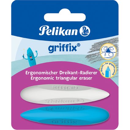 Pelikan griffix Dreikant-Radierer, auf Blisterkarte
