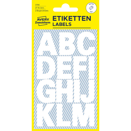 AVERY Zweckform Buchstaben-Etiketten, Buchstaben A-Z, wei