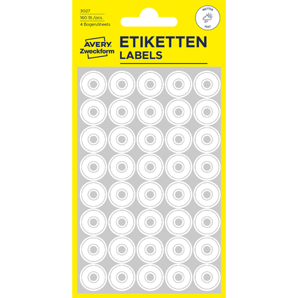 AVERY Zweckform Lochverstrkungsringe, 13 mm, wei