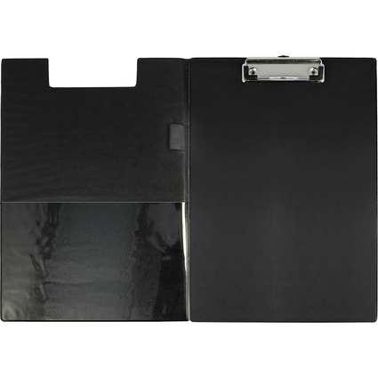 WESTCOTT Klemmbrett-Mappe mit Folienberzug, DIN A4, schwarz