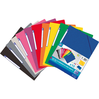 Oxford Eckspannermappe Top File+, Standard, 10er Pack