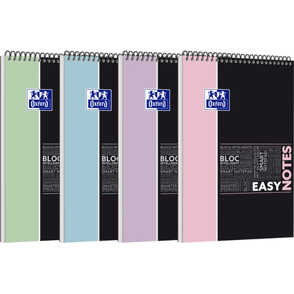 Oxford Studium Spiralnotizblock EASYNOTES Pastell, A4+