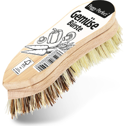 Peggy Perfect Gemsebrste, Holz natur, 140 mm