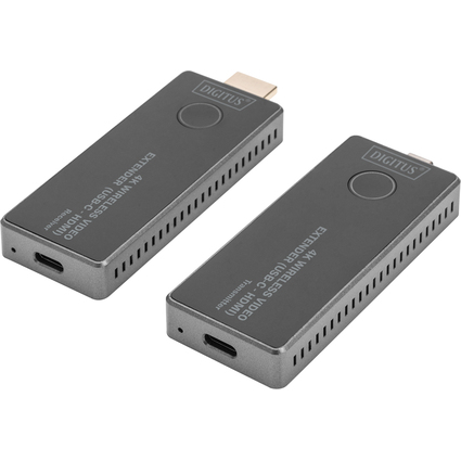 DIGITUS 4K Wireless Video Extender-Set, 30 m (USB-C - HDMI)
