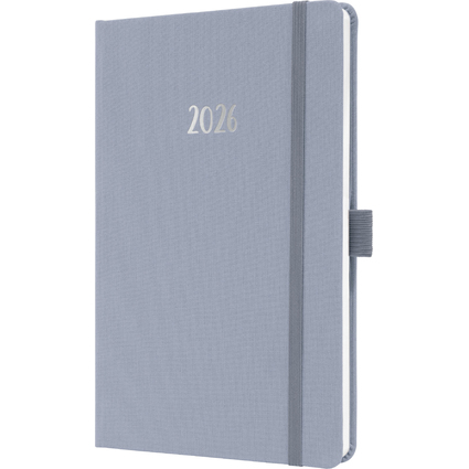 sigel Buchkalender Jolie Feel 2026, Textil, A5, lila