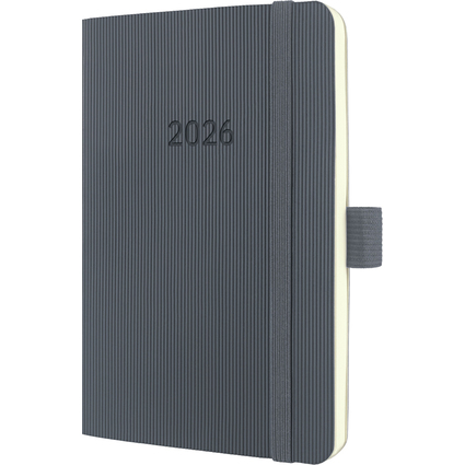 sigel Taschenkalender Conceptum 2026, ca. DIN A6, grau
