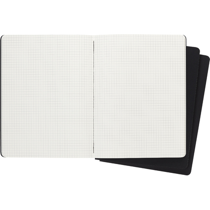 MOLESKINE Notizheft Cahier, XL, kariert, Karton, schwarz