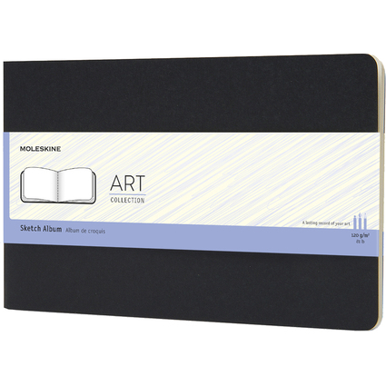 MOLESKINE Skizzenalbum, L/A5, 120g/qm, Karton, schwarz