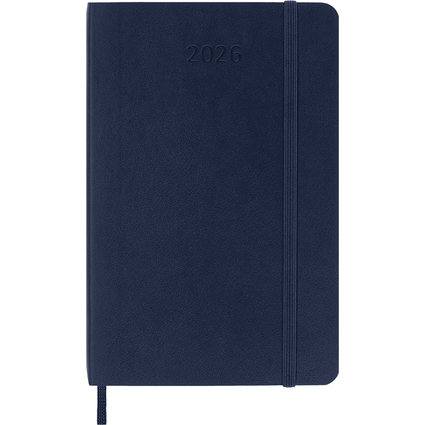 MOLESKINE Taschenkalender 2026, Wochen, P/A6, Softcover,blau