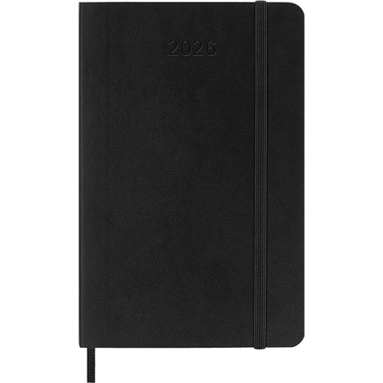 MOLESKINE Taschenkalender 2026, Wochen, P/A6, schwarz