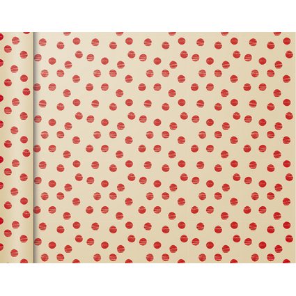 Clairefontaine Geschenkpapier "Tiny Rolls Punkte rot"