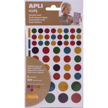 APLI kids Sticker "Rund", Naturkraft, Kleinpackung