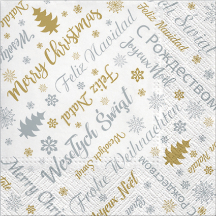 SUSY CARD Weihnachts-Motivservietten "Merry Christmas"