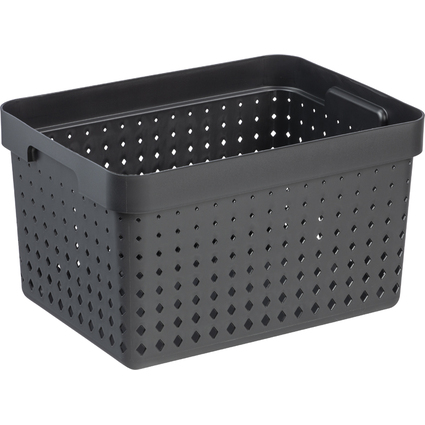 NHG Aufbewahrungskorb SEOUL BASKET L, schwarz