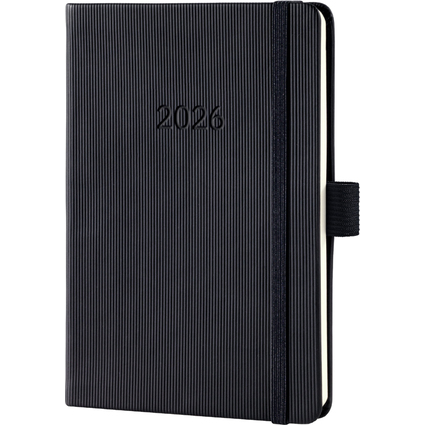 sigel Taschenkalender Conceptum 2026, ca. DIN A6, schwarz