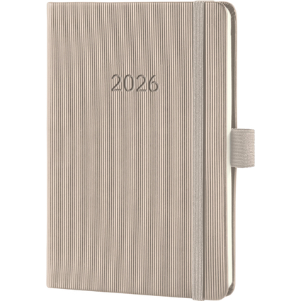 sigel Taschenkalender Conceptum 2026, ca. DIN A6, taupe