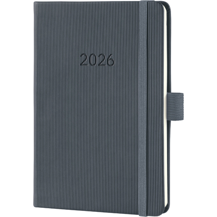 sigel Taschenkalender Conceptum 2026, ca. DIN A6, grau
