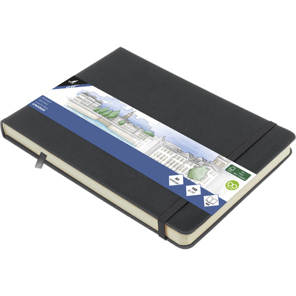 kangaro Skizzenbuch, 80 Blatt, DIN A5 quer, cold grey