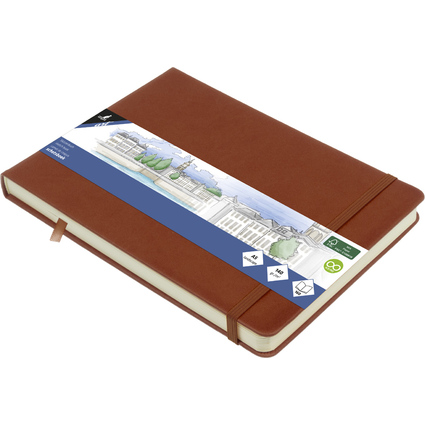 kangaro Skizzenbuch, 80 Blatt, DIN A5 quer, cognac
