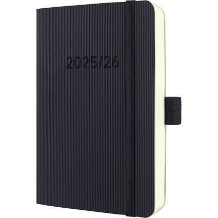 sigel Taschenkalender Conceptum 2025/2026, DIN A6, schwarz