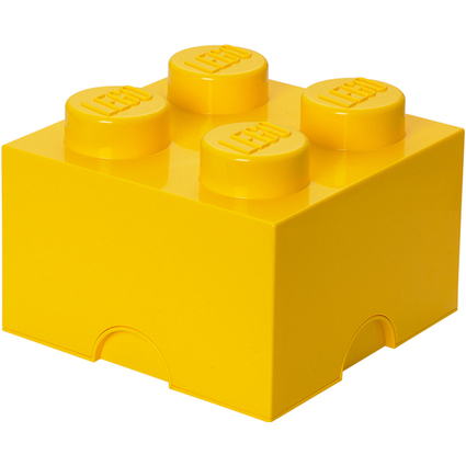 LEGO Aufbewahrungsstein STORAGE BRICK 4, 5,7 Liter, gelb
