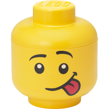 LEGO Aufbewahrungskopf STORAGE HEAD SILLY, S, 2 Liter, gelb