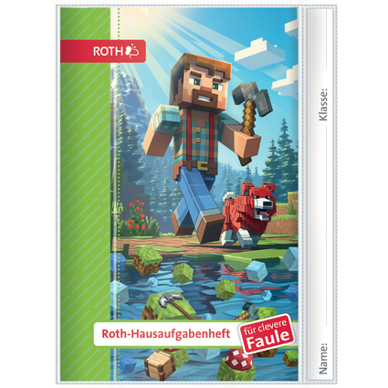 ROTH Hausaufgabenheft Kids fr clevere Faule "Block Game"