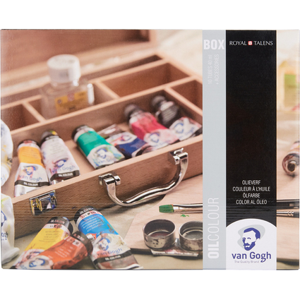 ROYAL TALENS Van Gogh Holzkoffer-Set lfarben Basic