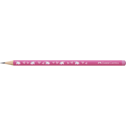FABER-CASTELL Bleistift Einhorn, Hrtegrad: HB, pink