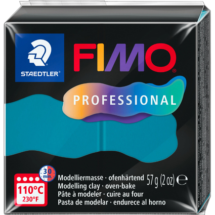 FIMO PROFESSIONAL Modelliermasse, ofenhrtend, 57 g, petrol