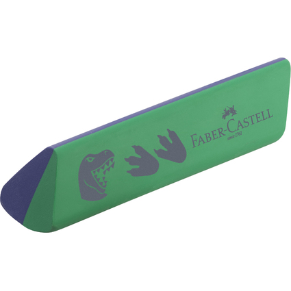 FABER-CASTELL Kunststoff-Radierer "Dino", grn/blau