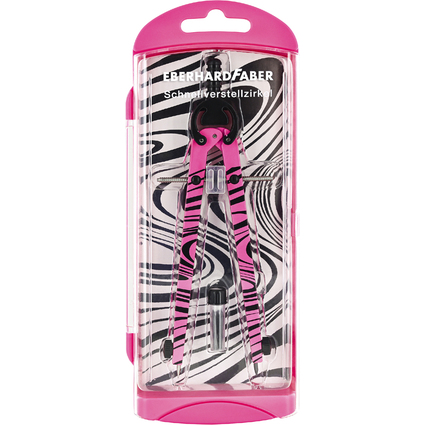 EBERHARD FABER Schnellverstellzirkel, neonpink/schwarz
