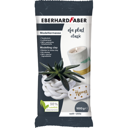 EBERHARD FABER Modelliermasse EFA Plast classic, wei