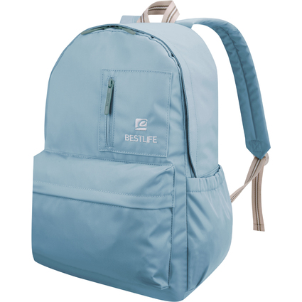 BESTLIFE School Notebook-Rucksack COL RAINBOW, hellblau