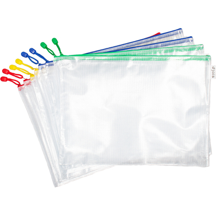 djois Reiverschlusstasche ZIPPER, DIN A3, PVC, sortiert