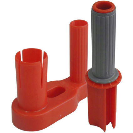 RAADHUIS Handabroller fr Stretchfolie, rot / grau