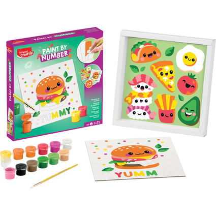 Maped Creativ Malset "Malen nach Zahlen" KAWAI FOOD SALTY