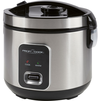 PROFI COOK 2in1 Reiskocher/Dampfgarer PC-RK 1285, schwarz