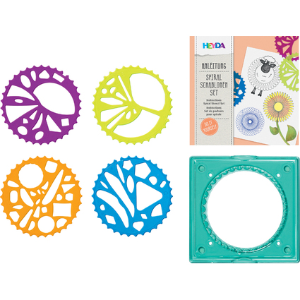 HEYDA Spiralschablonen-Set, 5-teilig