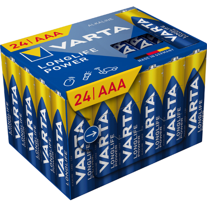 VARTA Alkaline Batterie Longlife Power, Micro AAA, 24er