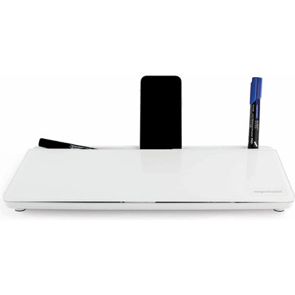 magnetoplan Glasboard Schreibtisch-Organizer, wei